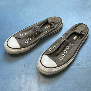 Converse olive green All Star slip on